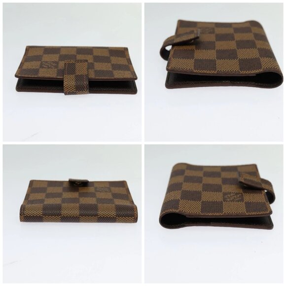 LOUIS VUITTON Damier Ebene Agenda Mini Day Planner Cover R20705 LV Auth 118844 - Picture 16 of 16